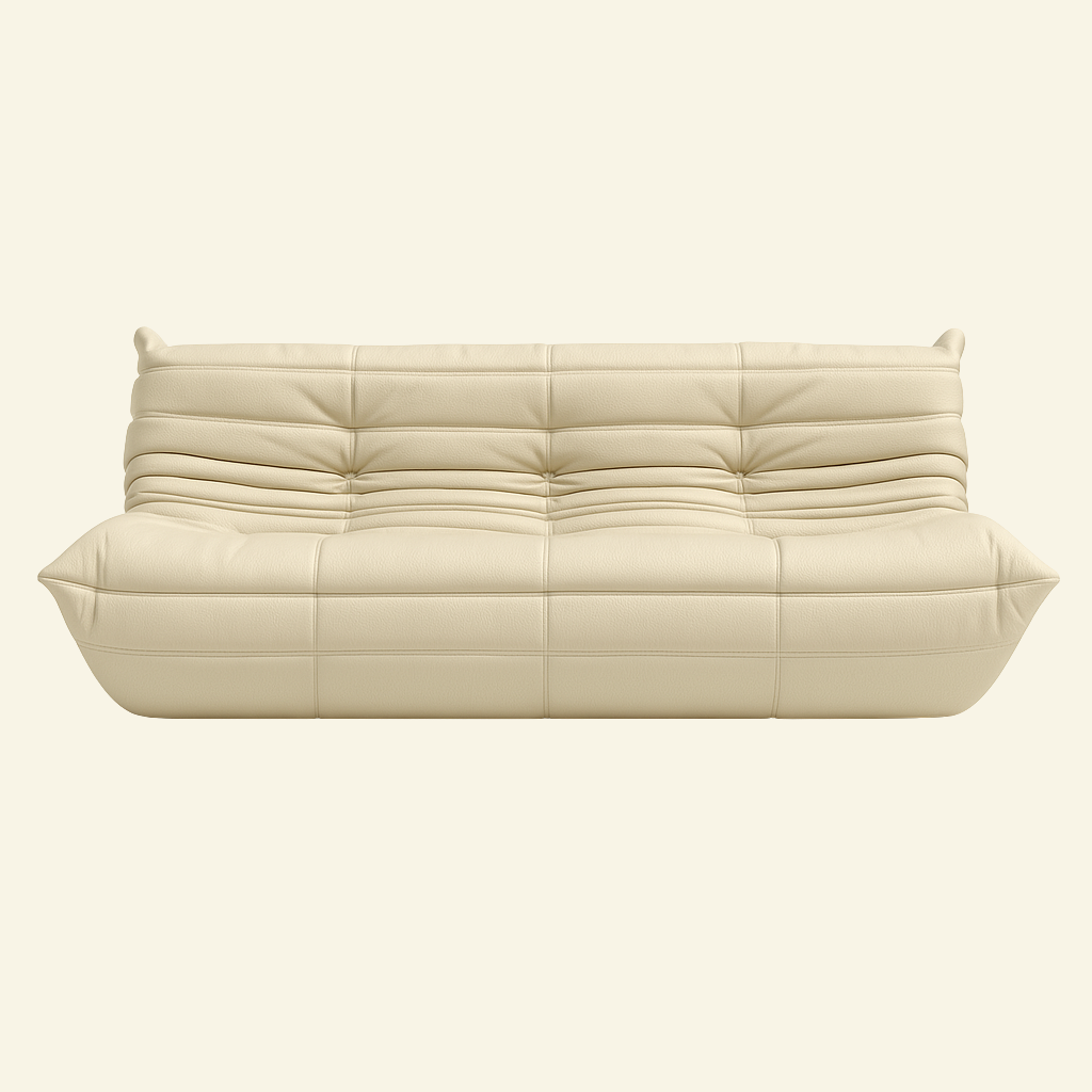 Laro 3-Seater Leather Sofa