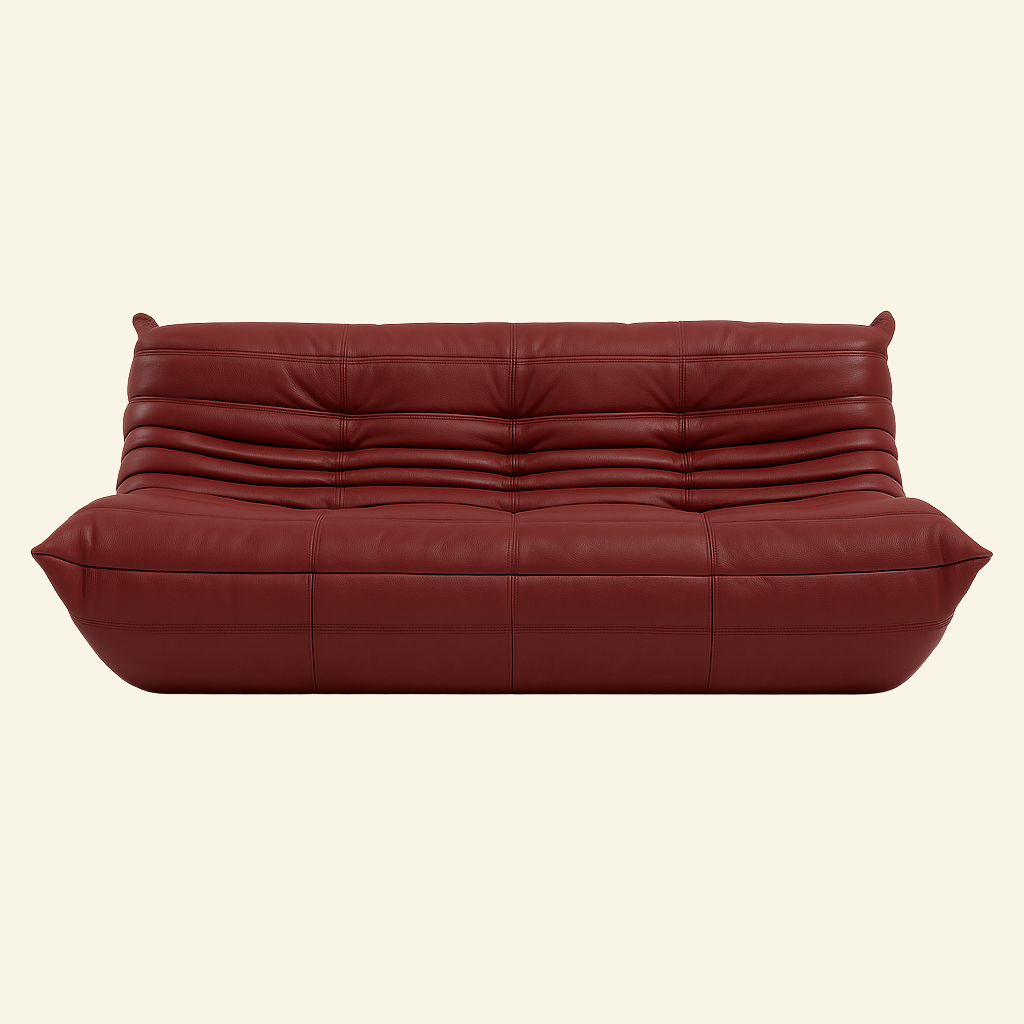 Laro 3-Seater Leather Sofa