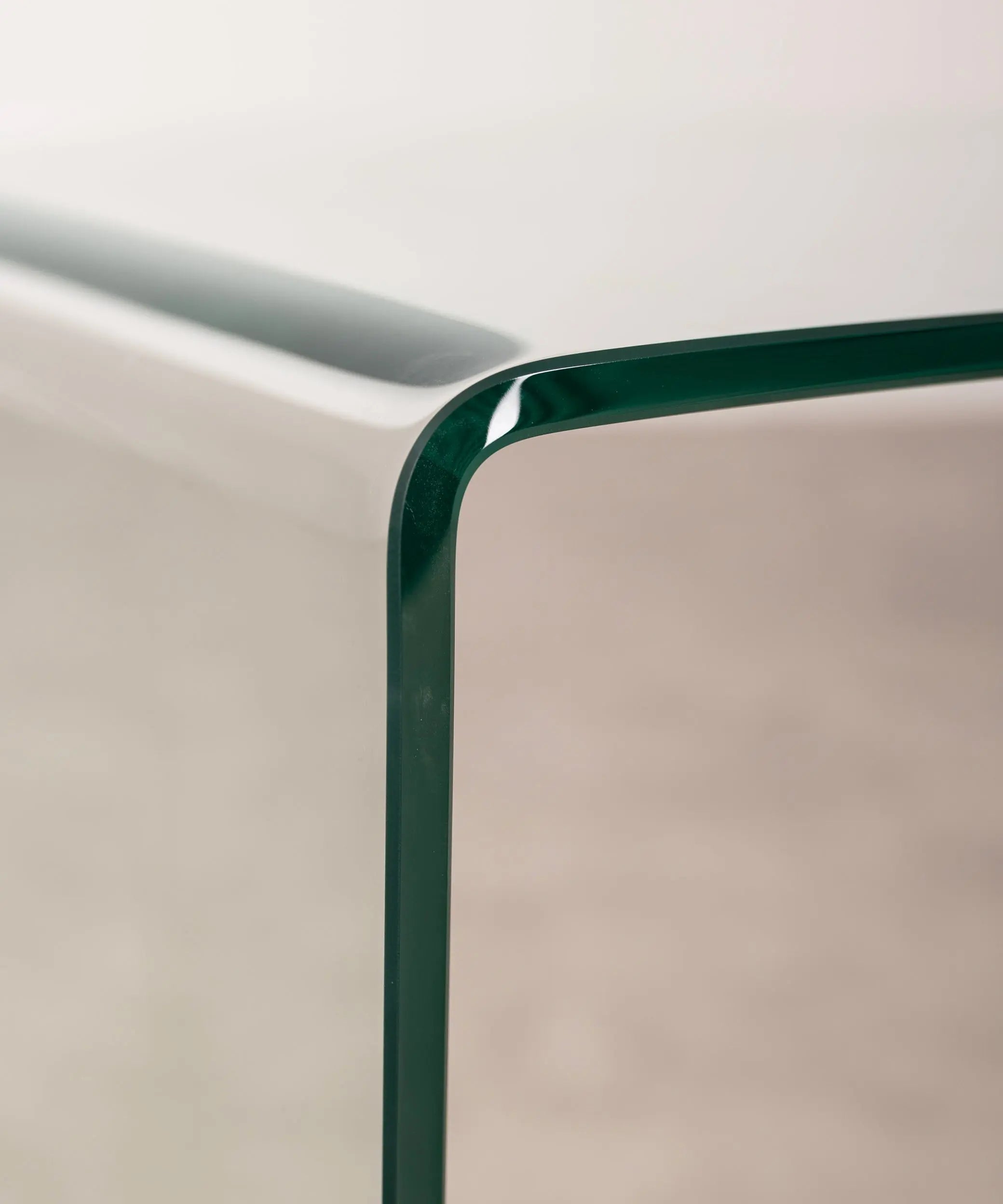 Cerno C-Shaped Acrylic Side Table