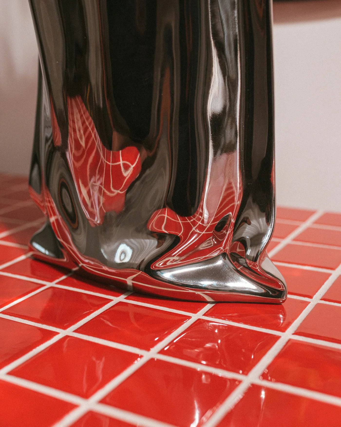 Petal Chrome Vase